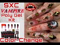 🧛‍♀️SXC Cosmetics "VAMPIRE🩸" Poly Gel Kit Review Nails!🩸