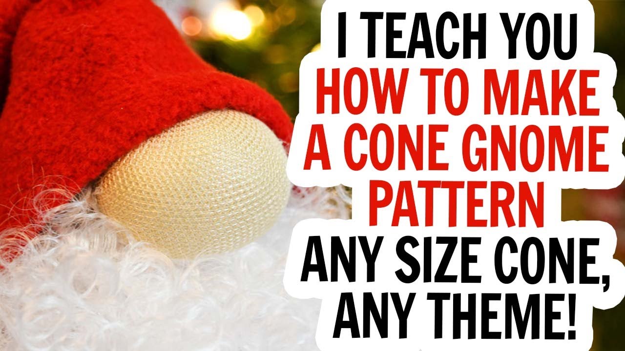 Standing Santa Gnome / No Sew Gnome / Christmas Cone Gnome / Standing Gnome / Gnome with Arms & Legs