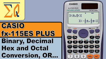 Casio FX 115es Plus Binary Decimal Hex and Octal Conversion