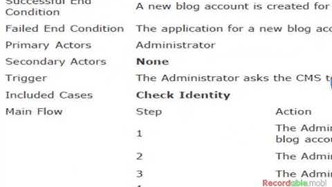 015 CSE312 Software Engineering - UML - Use Case Description  - Lecture 5 part(2/3)