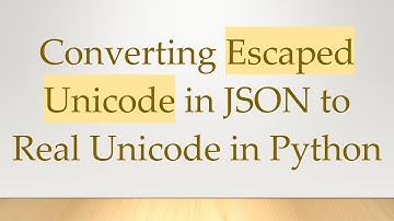 Converting Escaped Unicode in JSON to Real Unicode in Python