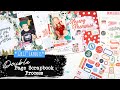 DOUBLE PAGE 12x12" LAYOUT // Christmas Themed Scrapbooking Process Video