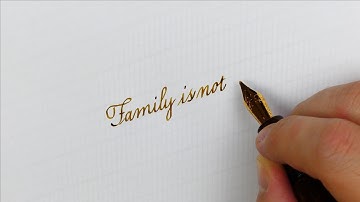 Writing a quote in cursive using a cursive italic nib – Handwriting practice #120