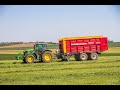 Ramassage dherbe 2021  john deere 6195r  schuitmaker 660  sarl bodeving agri