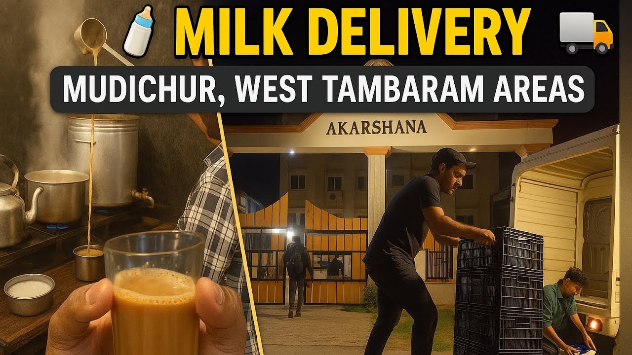 Milk basket Delivery 🚚 | every day morning life|West Tambaram area Delivery 