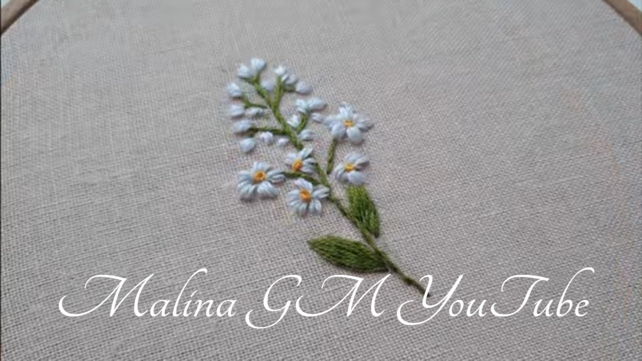 Wildflowers Bouquet / Hand-Stitched Embroidery