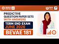 BEVAE 181 Environmental Studies | Predictive Question Paper Sets with Answers | June 2026 TEE #ignou