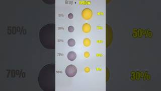 Gray + yellow colour  mixing #shorts #satisfying #gray #yellow #colourmixing