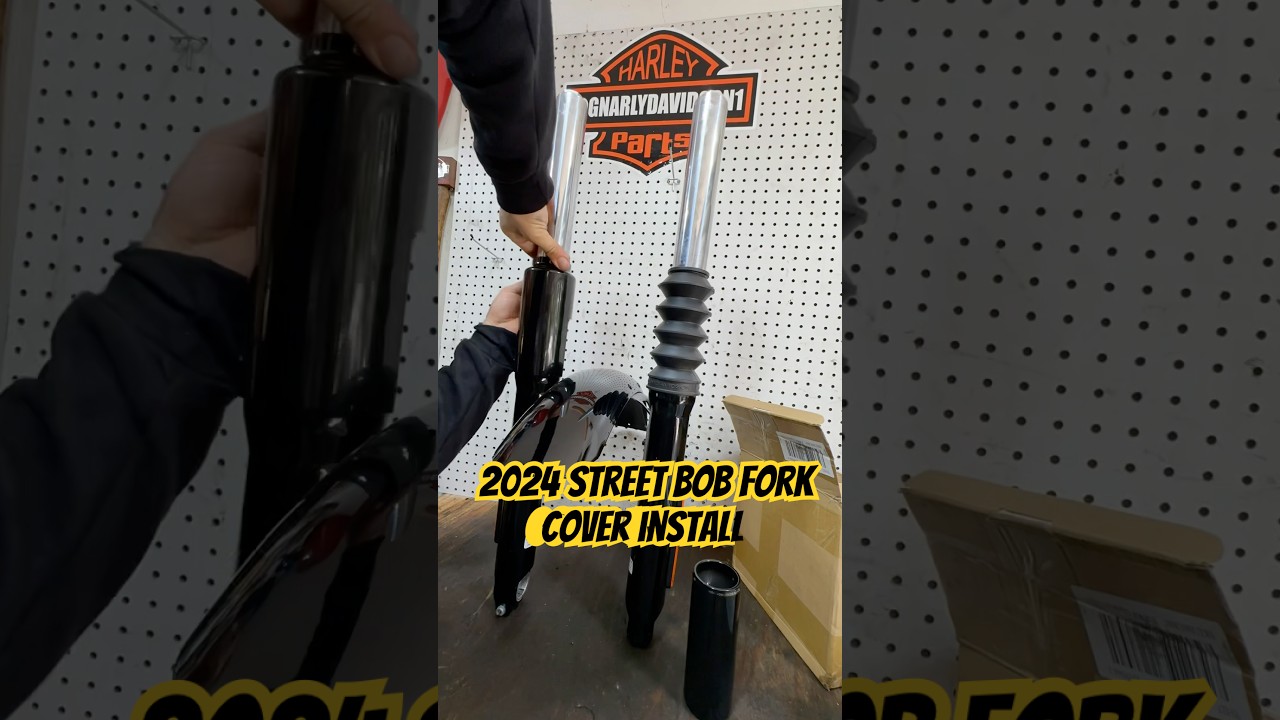 Fork cover install on 2024 streetbob 