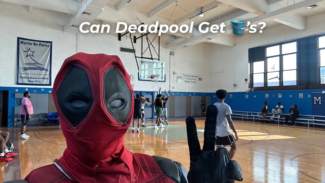 Deadpool Joins a Real 5v5 Basketball Game (They Were NOT Ready) 