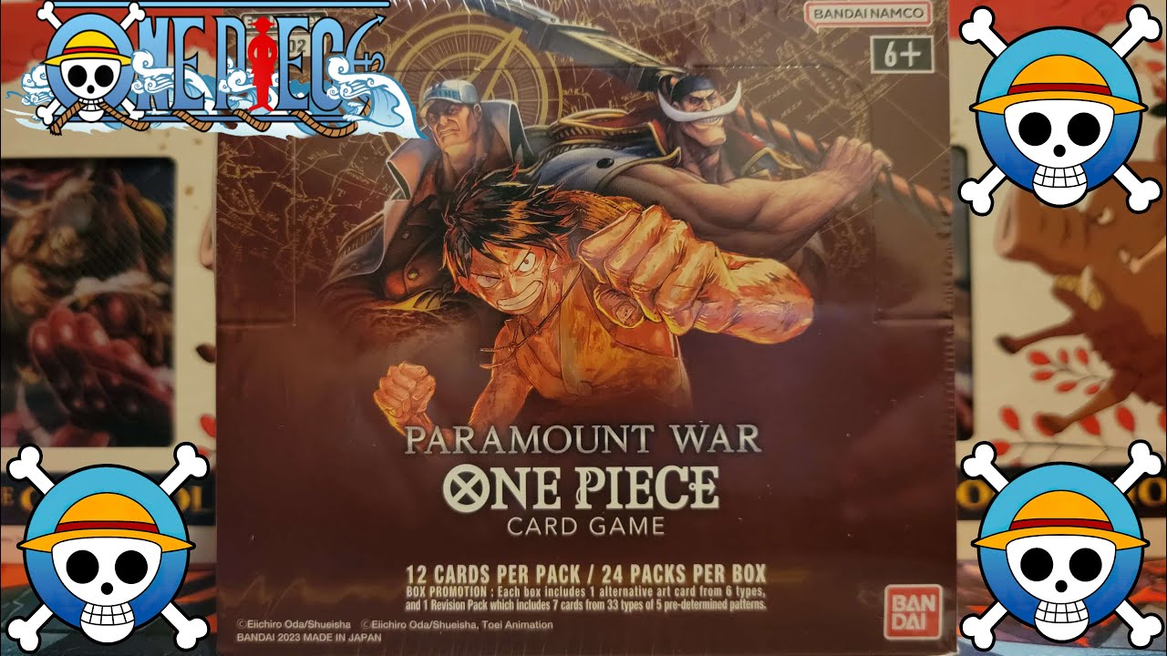 One Piece TCG Paramount War Booster Box Unboxing YouTube