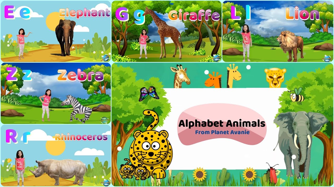 Alphabet Animals With Fun Facts Learn ABCD With Animal Names A To Z