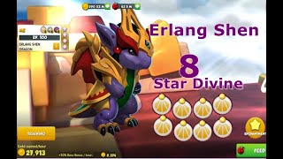 Erlang Shen Dragon-Dragon Mania legends | 8 Star Divine Erlang shen | Level 100 Max dragon | DML