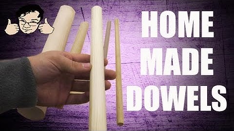 Make custom wood dowels with a router