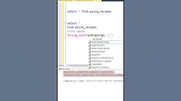 Thumbnail of Mastering SQL: Demystifying the String Split Function in Under 1 Minutes!