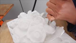 How to use Minipecker electric hammer for sculpting of marble , stone ,albaster, use sculpting tools