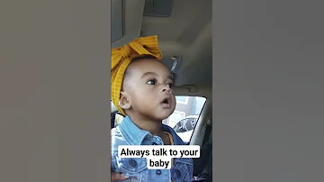 Always talk to your baby #baby #babygirl