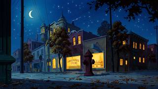 soft classic oldies playing in another room on a nostalgic autumn night, 1940s screenshot 1