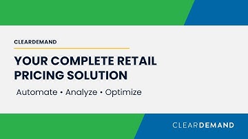 Discover ClearDemand: Your Complete Retail Pricing Solution #ClearDemand
