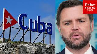 JUST IN: Reporter Asks JD Vance 'Is Cuba Next?'