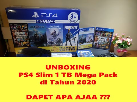 UNBOXING PS4 MEGA PACK SLIM 1 TB TAHUN 2020 SAAT CORONA. Dapet apa aja?