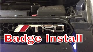 TRD Badge Install