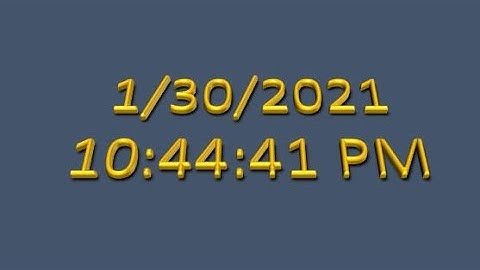 MatsClock 260065 - Free Digital Clock for PowerPoint Presentation Slides