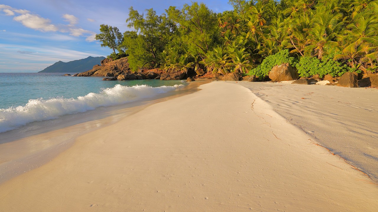 4K 60FPS Dolby Vision. 🏝 Pacific Island Paradise. Seychelles & Ocean Waves