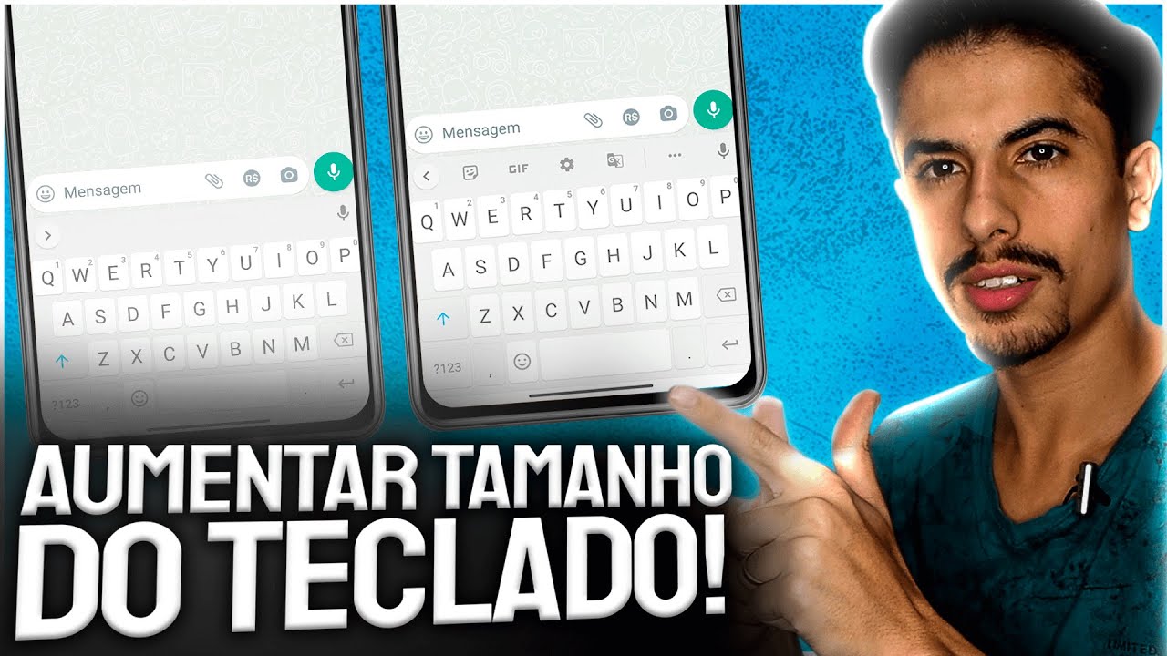 Como faço pra colocar os numeros pequenos em cima das letras no teclado do  android? (sem instalar nada) 