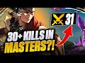 Emerald to challenger in 30 days i got 31 kills in master