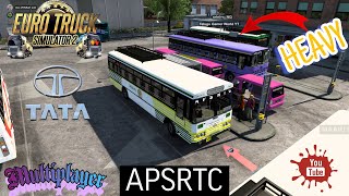 ETS2 Pallevelugu [APSRTC & TSRTC] BUSES RUSH HOUR, Convoy Heavy Drivers Beautiful Realistic Graphic. screenshot 4