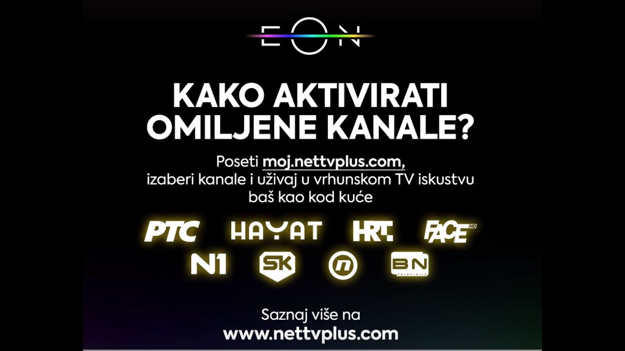 Uputstvo za aktivaciju dodatnih kanala