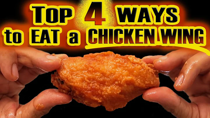 TOP 4 WAYS to Eat a CHICKEN WING FLAT - 4 Most Popular & Best Ways to Eat a Chicken Wing Correctly