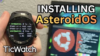 Installing Linux on the TicWatch Pro (AsteroidOS) screenshot 2