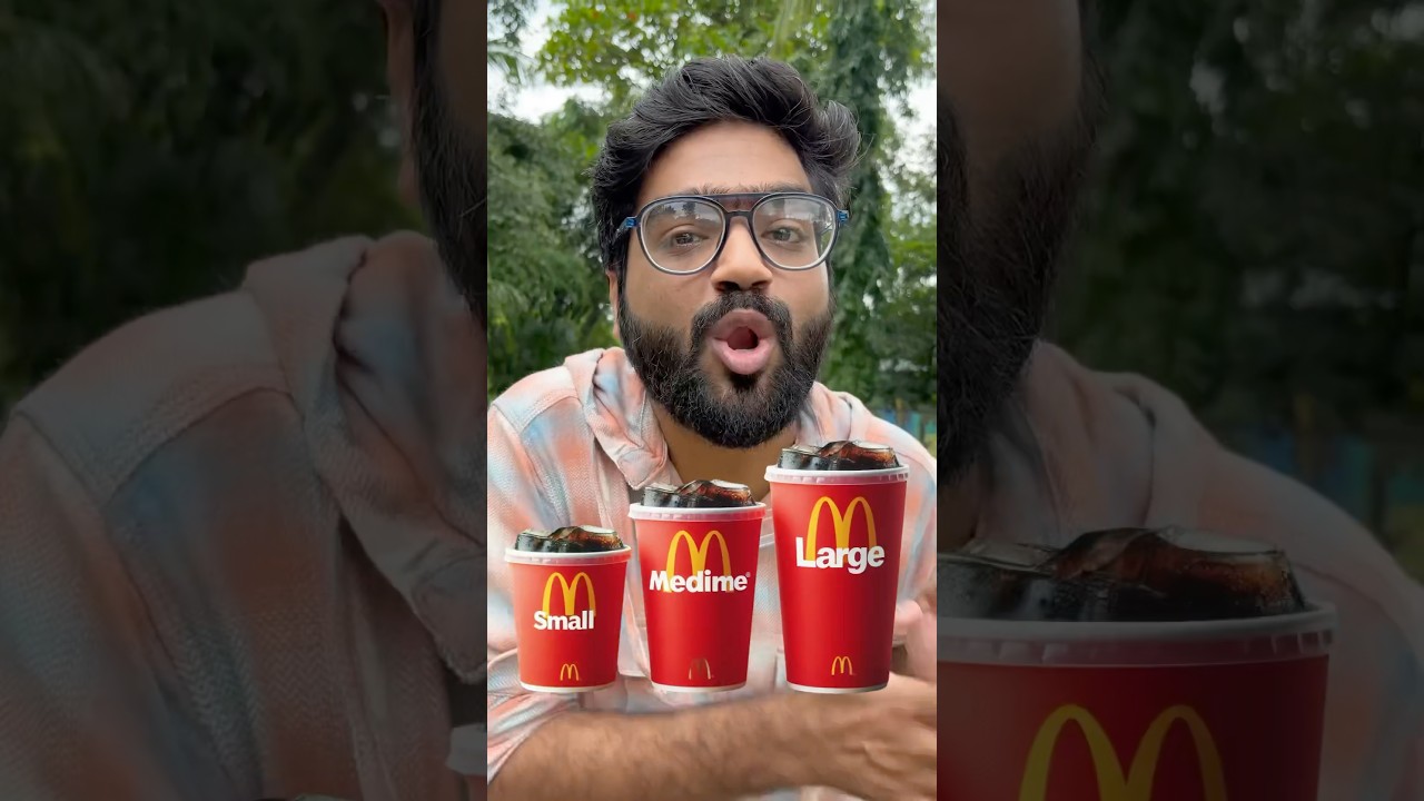 Какой размер колы выгоден в Макдональдсе: маленький, средний или большой?