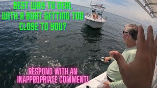 Fluke Fishing through Fog Heat & Storms and a Very Unique Way to Deal with a Boat Getting Too Close!