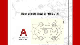 learn Autocad drawing exercise #9