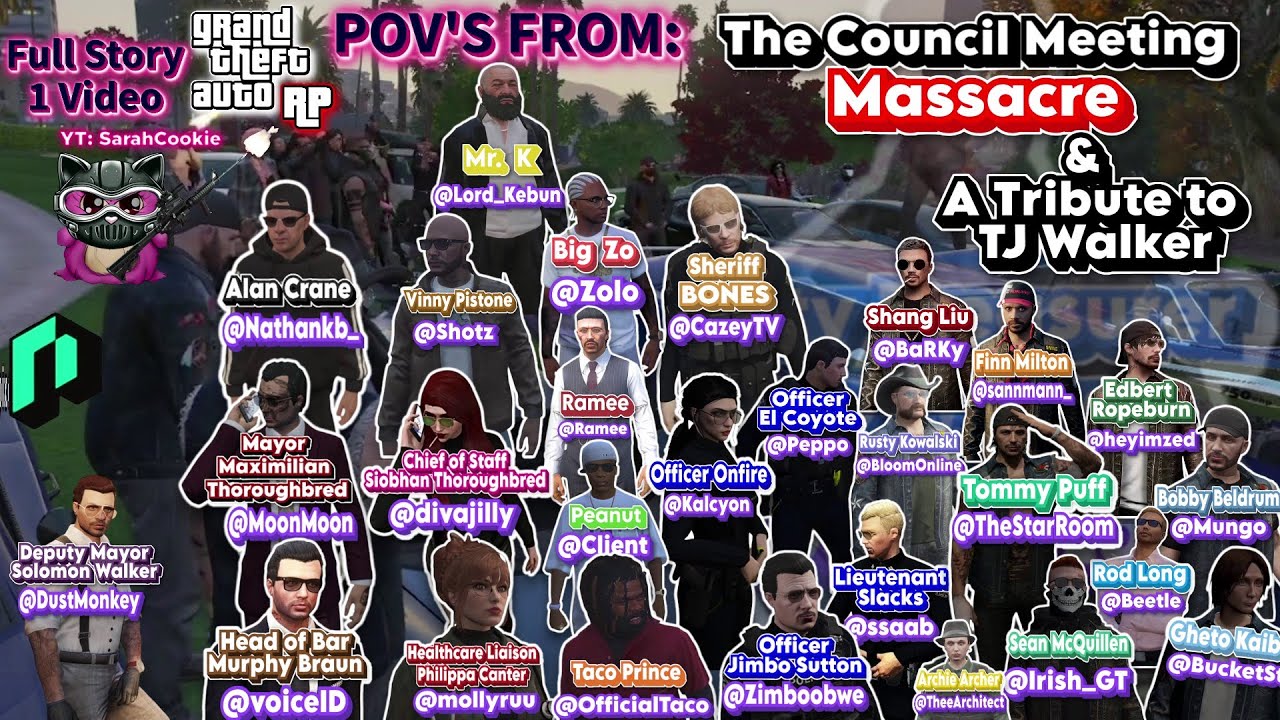 The Council Meeting Massacre and tribute to TJ Walker | GTA RP NoPixel 4.0