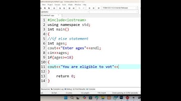 C++ voting program|| Coding tips| GOO Computer Tutorials|| You are allowed to Vote or Not #subscribe