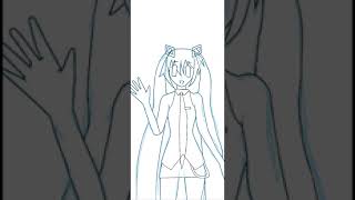 Drawing Mikus Hello Sticker From Pjsk, Credits In The Description