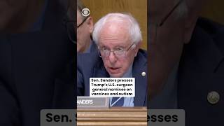 Sen. Sanders presses Trump's U.S. surgeon general nominee on vaccines and autism #shorts