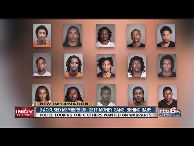 Nine Gett Money Gang members arrested