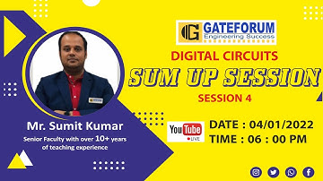 Digital Circuits | Revision Session | Sumit Sir | Session 4
