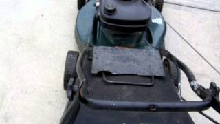 Craftsman Rear Bagger Mulcher Lawn Mower Demo 18 Sep 15