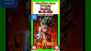 Prime  Japan Tv Daily Ranking  August 30 2025 prime  ranking tvshow vod shorts