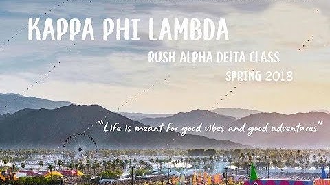 UMass Kappa Phi Lambda: RUSH SPRING 18