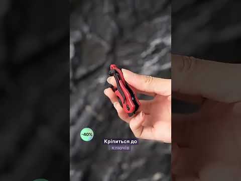 Кишеньковий складний ніж-брелок TanterBlade, чорний, видео 1