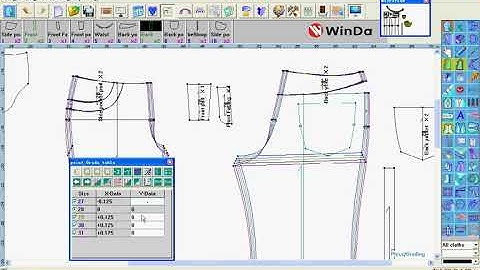 Winda CAD pants grading