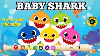 BABY SHARK | Recorder Level 1 | Notes G A B | Color-Coded Notes