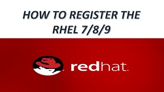 HOW TO REGISTER THE RHEL 7/8/9 #techiezero #linux #subscription